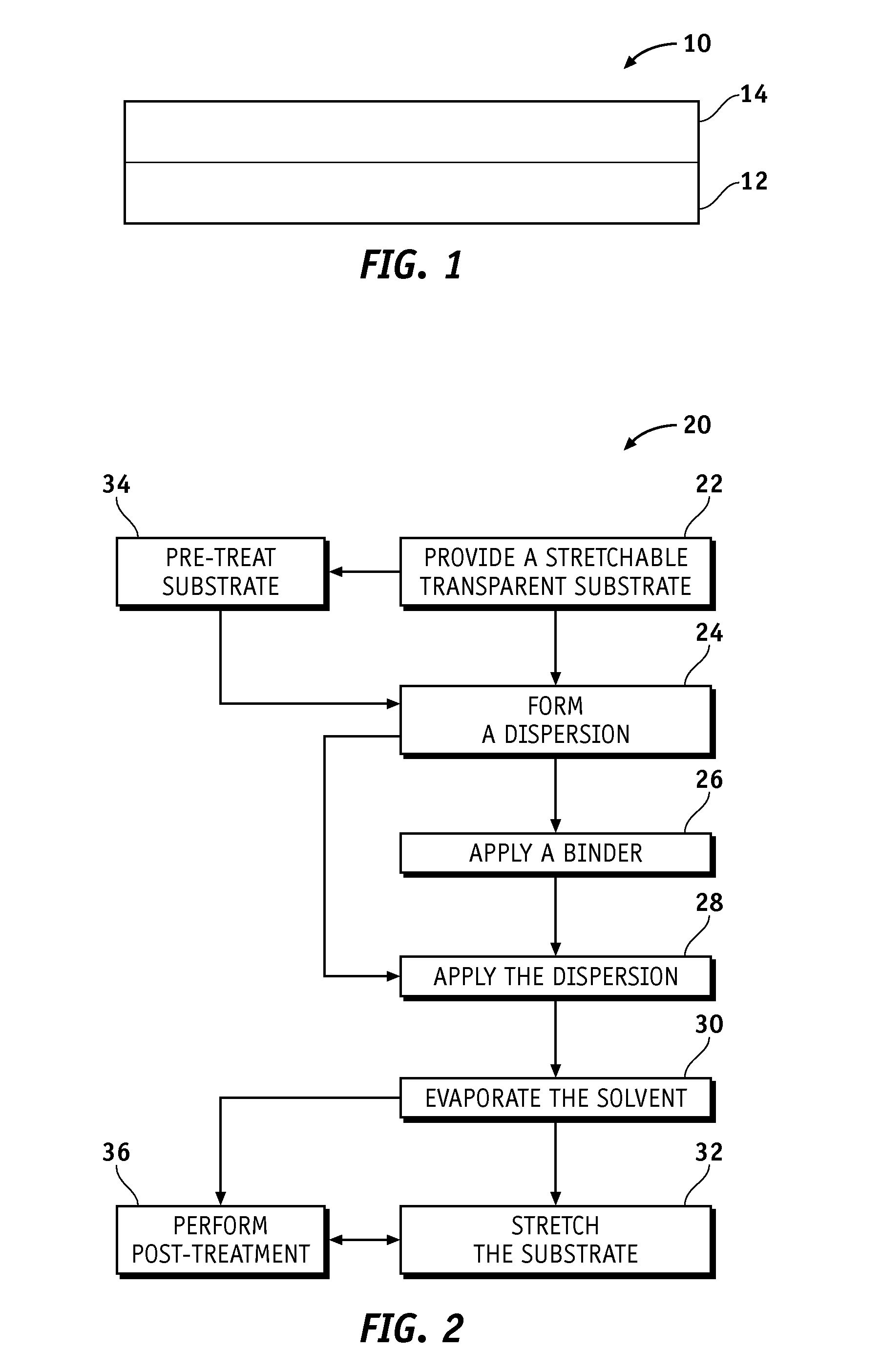 Transparent conductors having stretched transparent conductive coatings and methods for fabricating the same