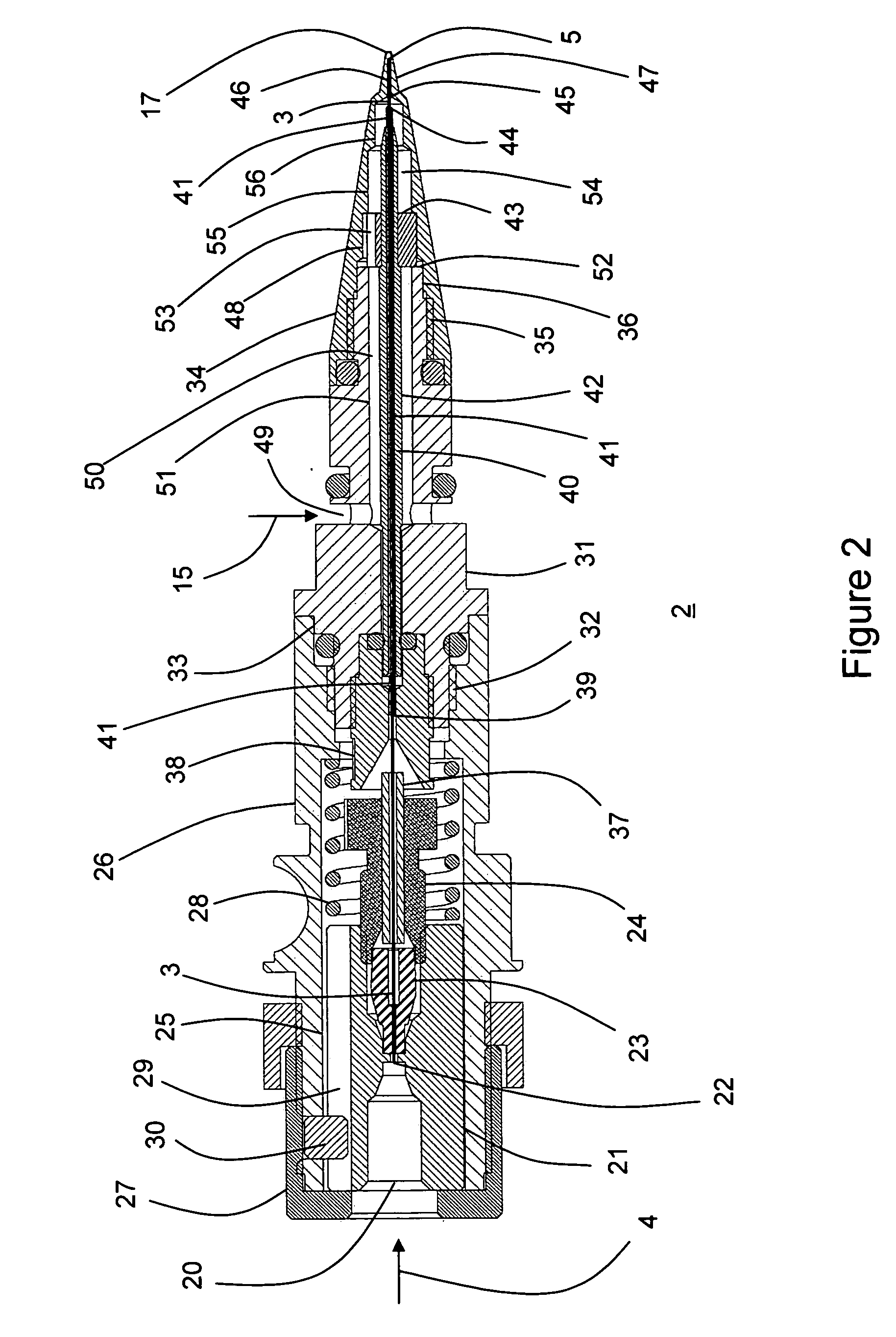 Charged droplet spray probe