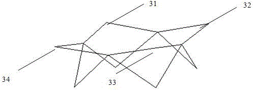 Unfoldable cylindrical lattice shell structure with four rigid plate folding units