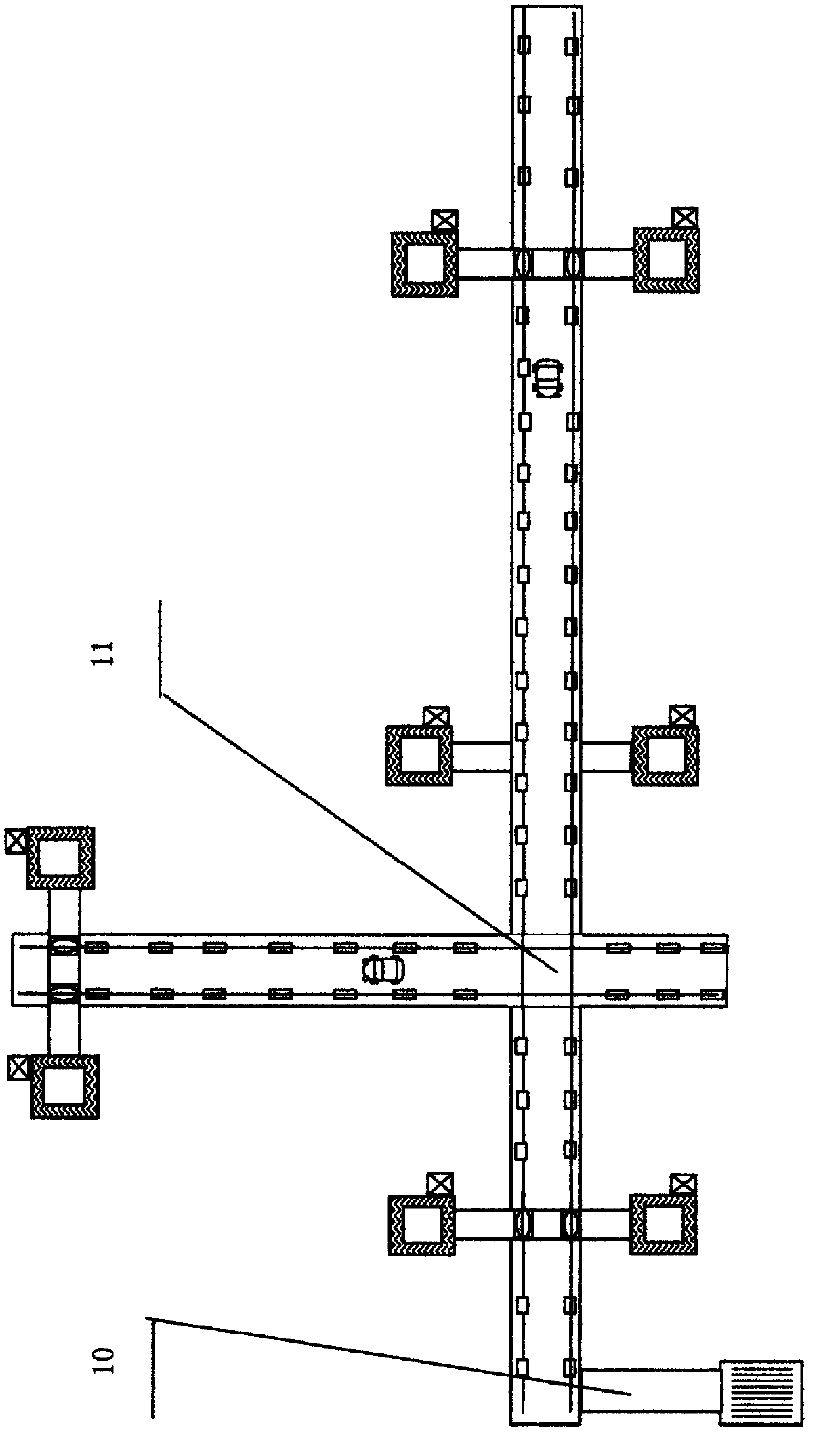 Method for comprehensively constructing urban air highway by high-rise buildings and suspended cable-stayed bridge