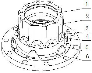 Automobile hub (HUB) and manufacturing method thereof