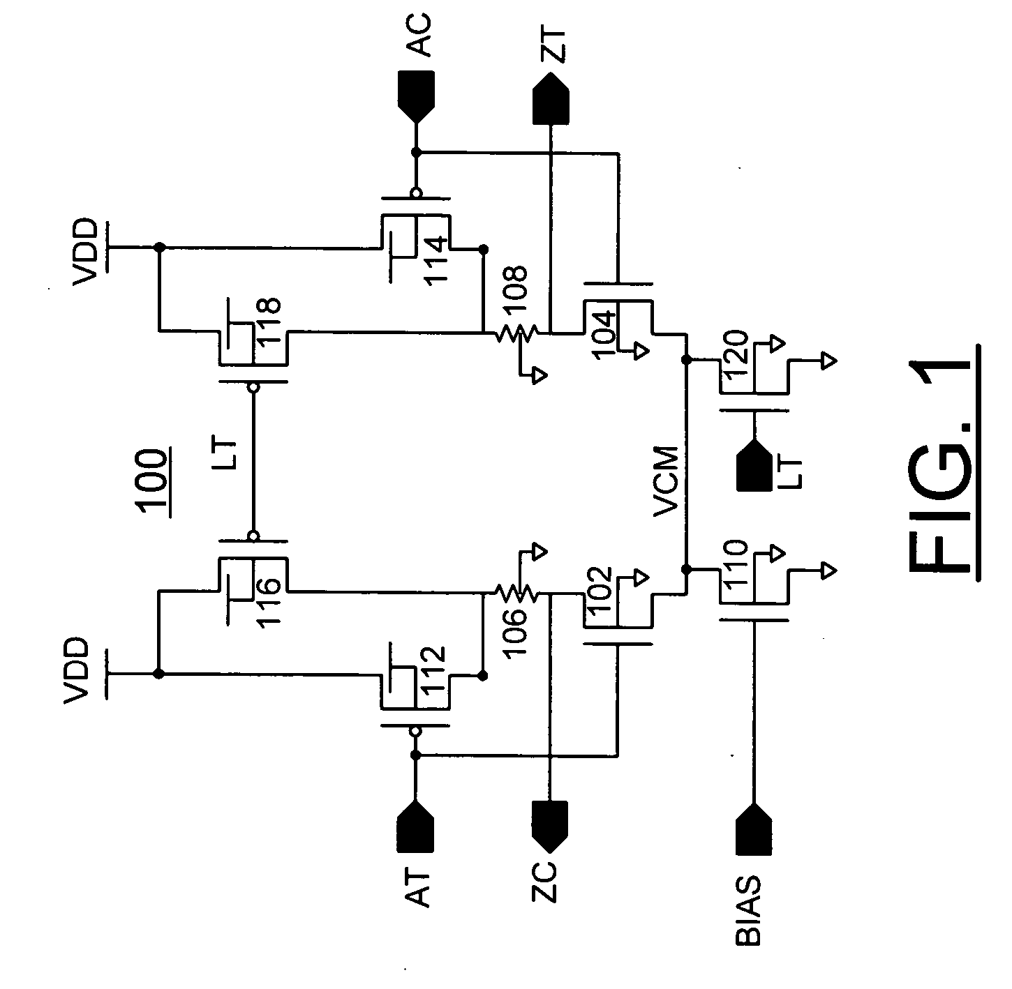 Dual mode analog differential and CMOS logic circuit