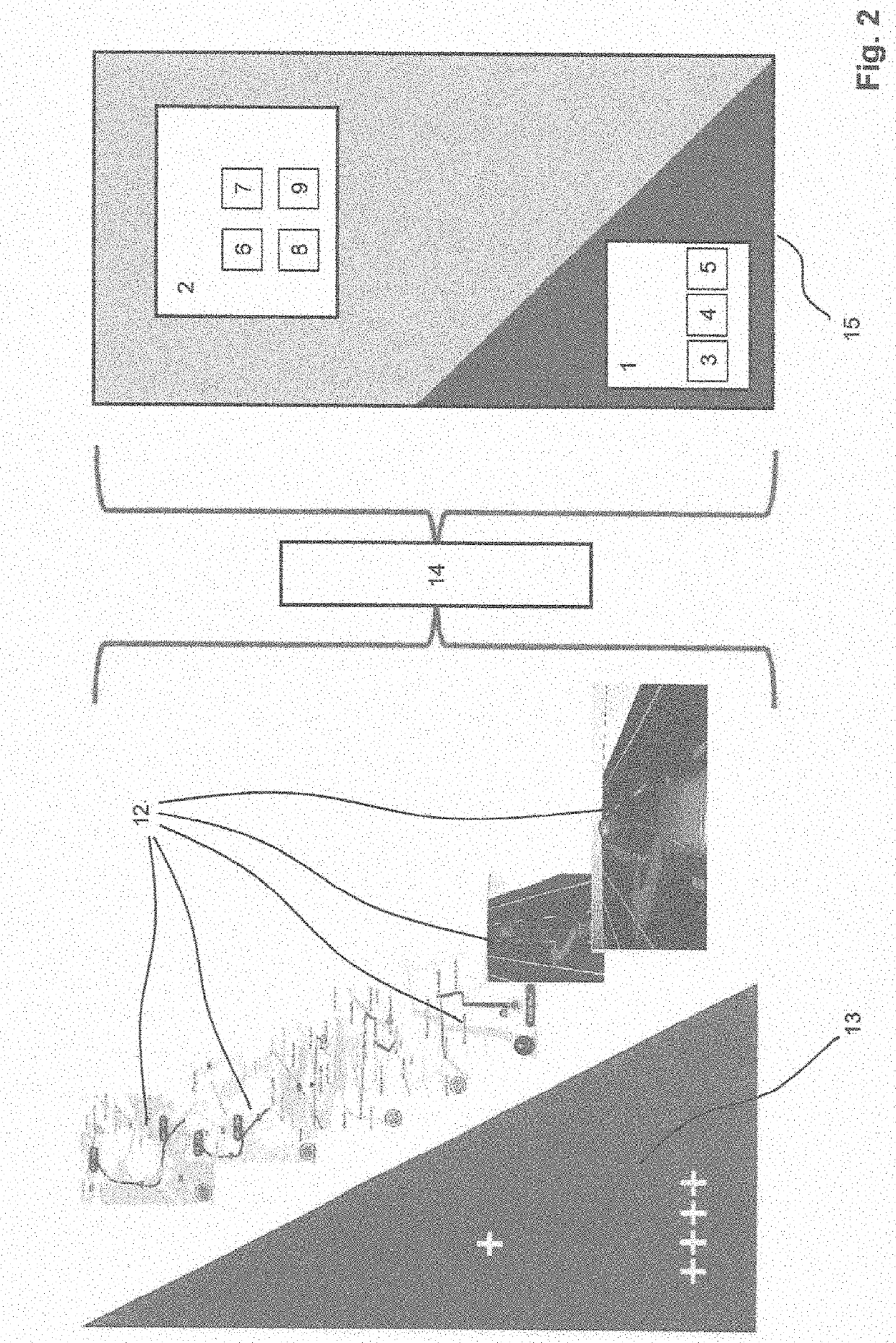 Method for representing data in a vehicle