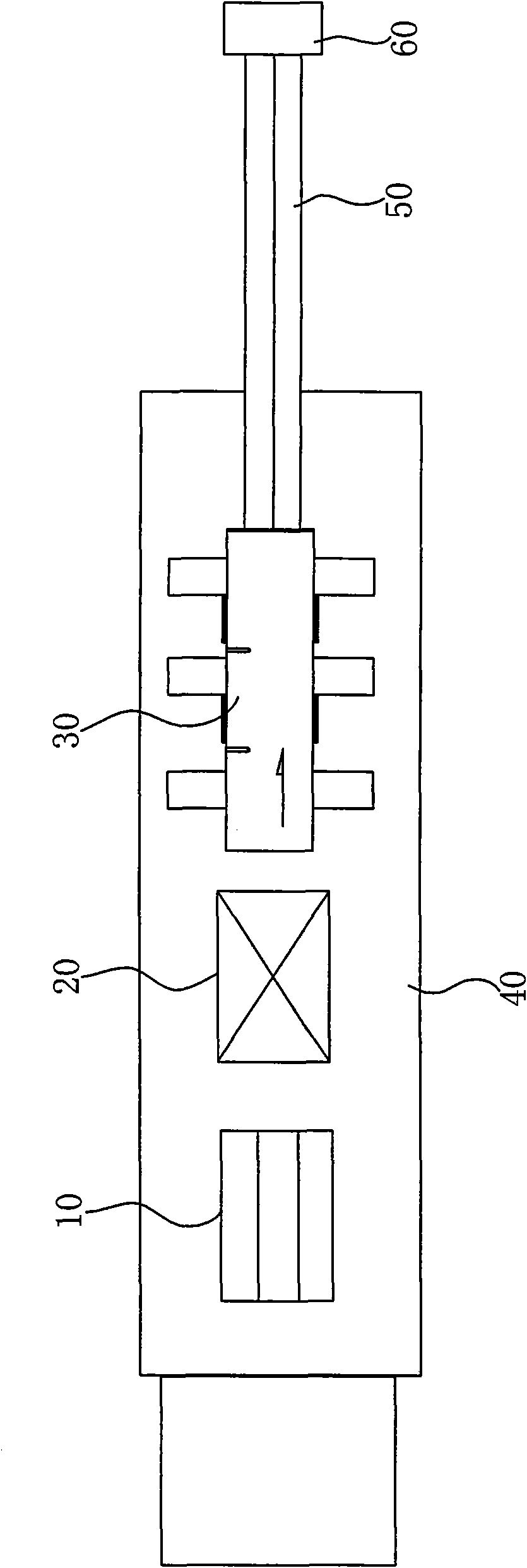 Large section pulling and extruding type production process and set thereof