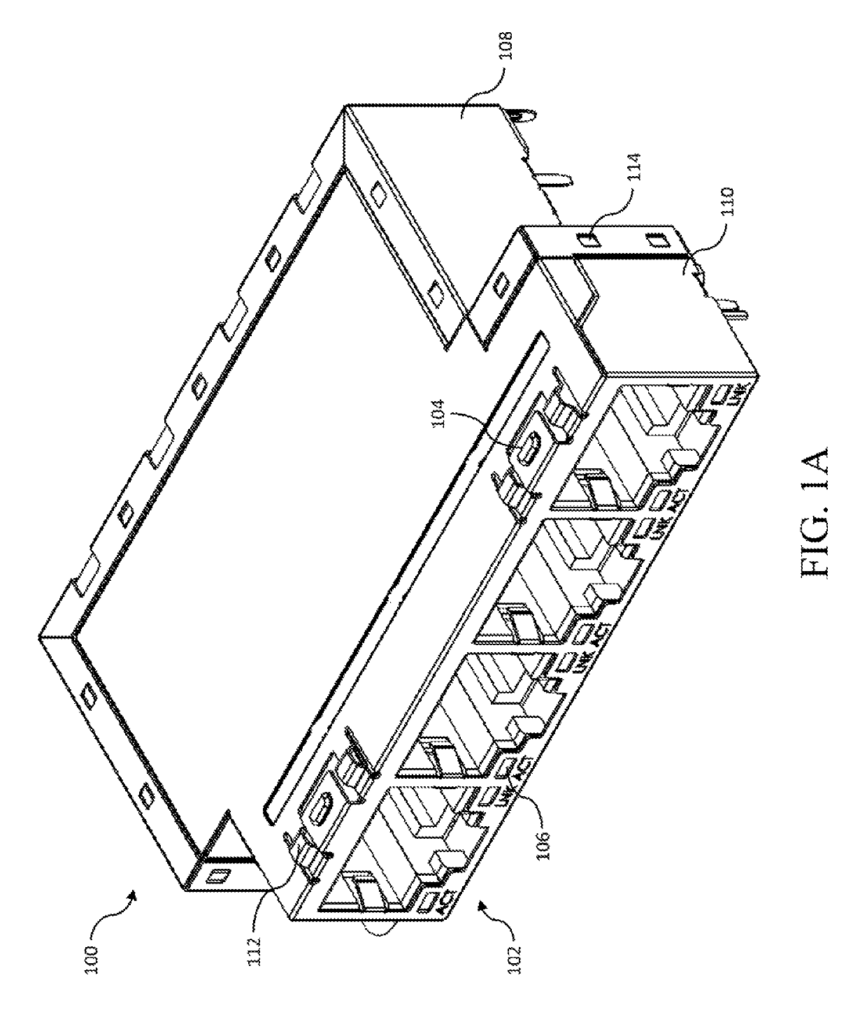 Integrated connector apparatus for PCIe applications