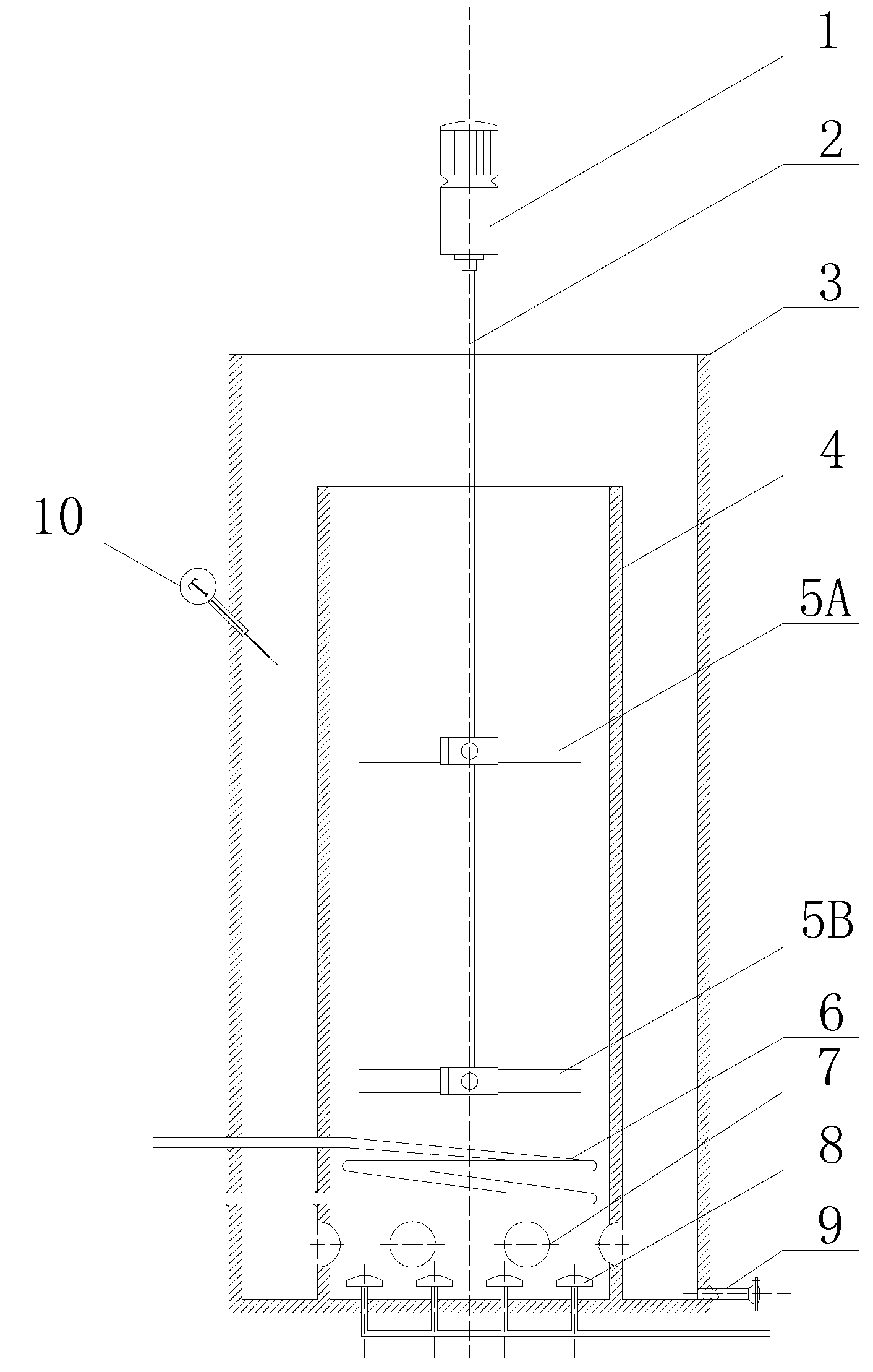 Reactor and process for preparing iron oxide by utilizing circulation type precipitation method