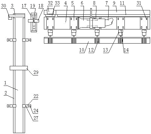 A bottle-feeding pretreatment unit of crooked mouth wine bottle printing equipment