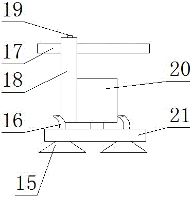 A bottle-feeding pretreatment unit of crooked mouth wine bottle printing equipment