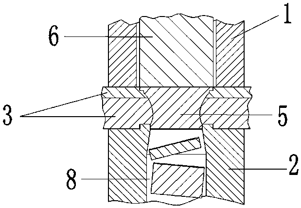 Planar automatic punching riveting cold extrusion connection process for multilayer dissimilar or same materials