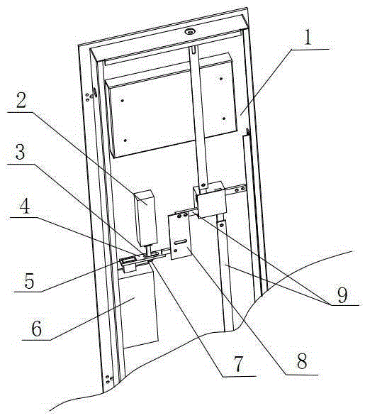 Emergency unlocking device for bullet cabinet