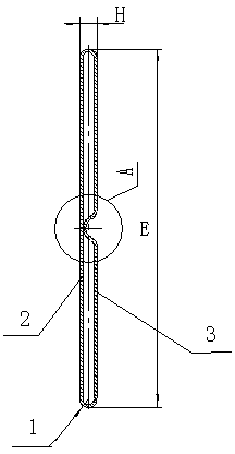 Double-pipe radiating pipe for radiator