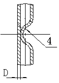 Double-pipe radiating pipe for radiator