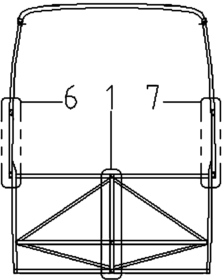 Three-parallel-truss-type passenger car body fully loaded structure