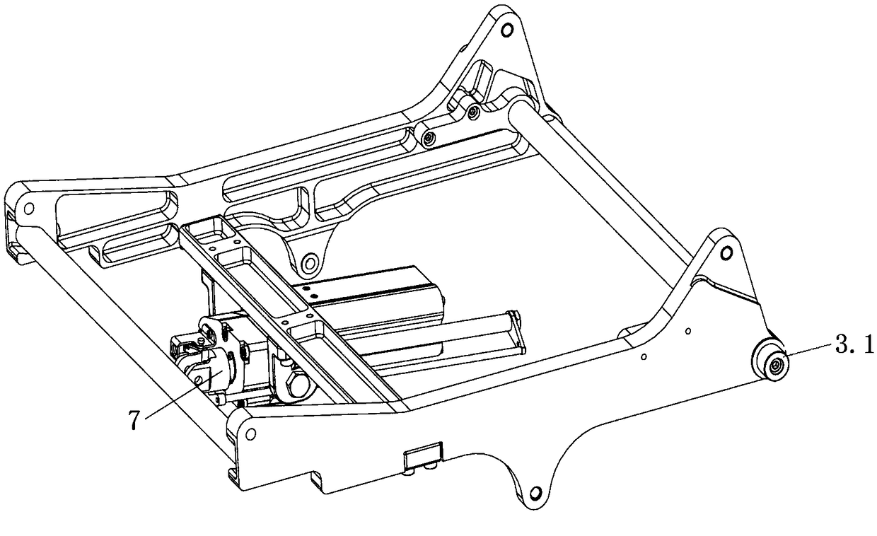 Frame structure of full-flat air seat