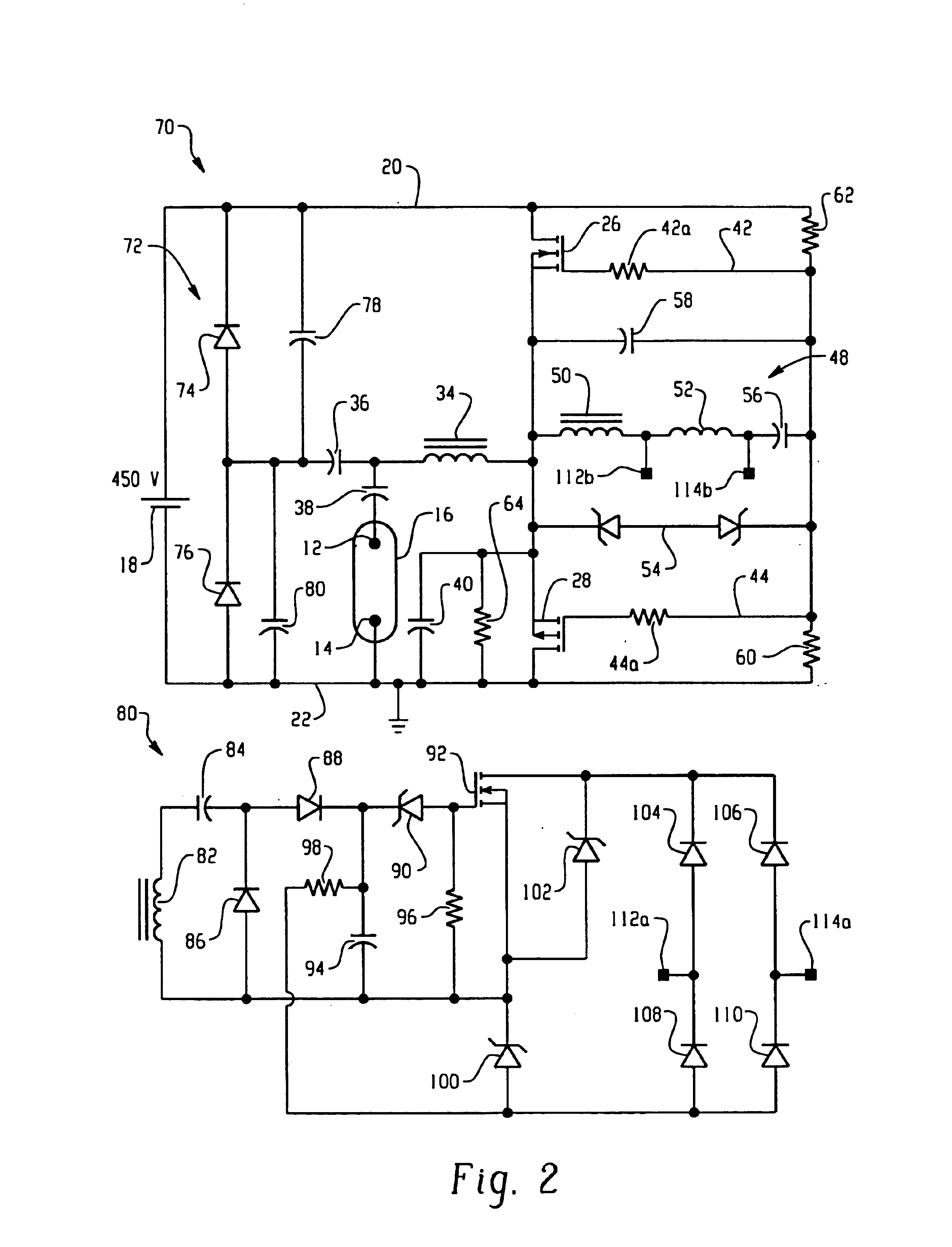 Continuous mode voltage fed inverter