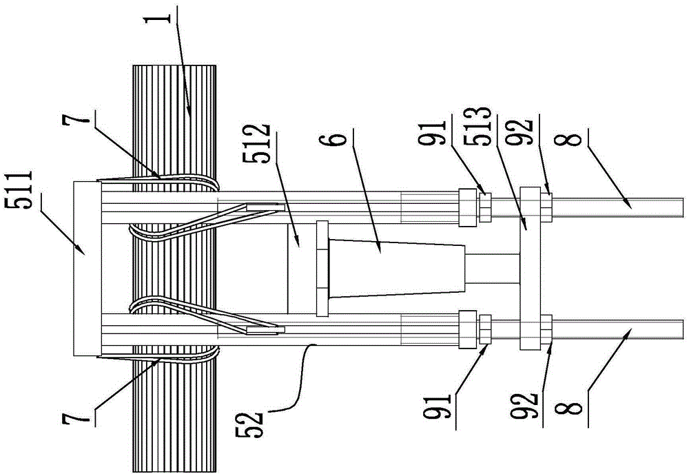 Tensioner for parallel steel strand stay cables and construction method thereof