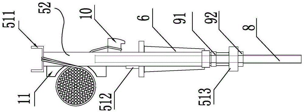 Tensioner for parallel steel strand stay cables and construction method thereof