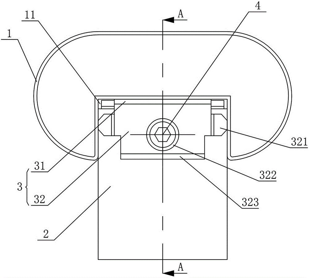 The guardrail for the expansion connection between the surface tube and the column