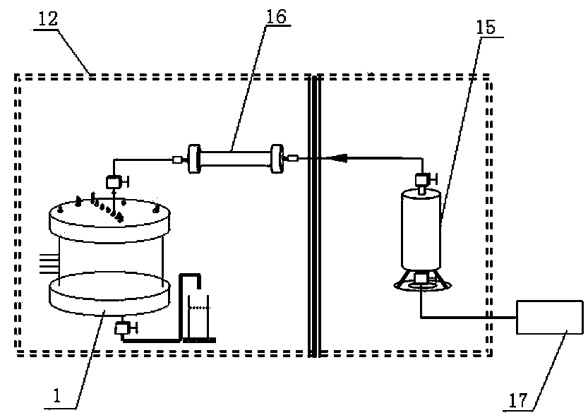 Stereoscopic development three-dimensional experimental device of heavy oil reservoir