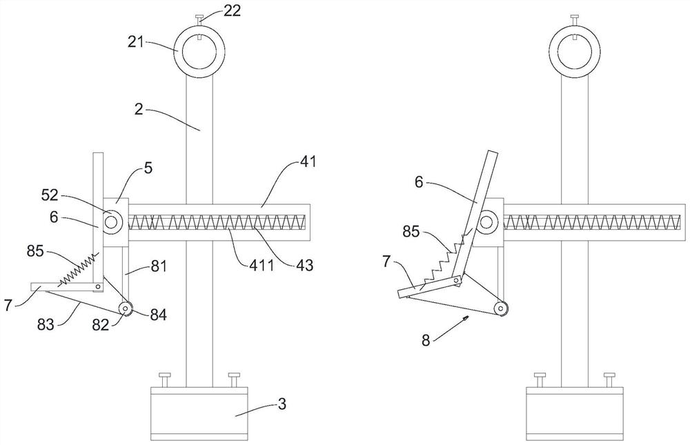 Nursing device for postoperative rehabilitation in department of cardiology