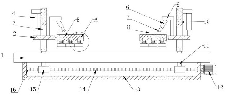 Positioning device for plate machining