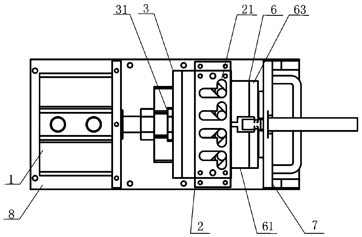 A device for stripping the insulation layer at the end of a cable