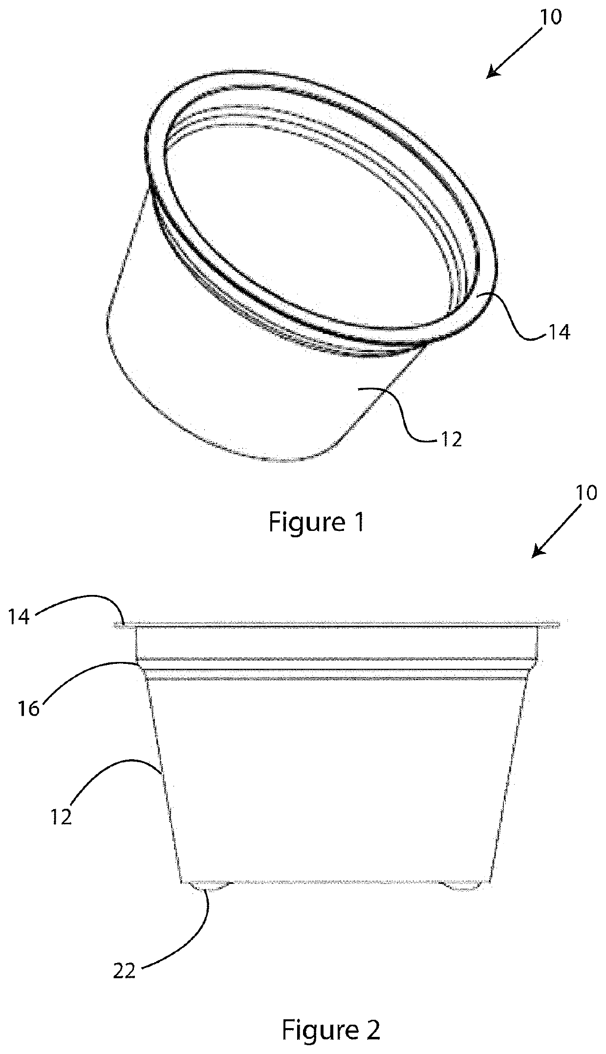 Method of applying a label to a container and a container produced by said method
