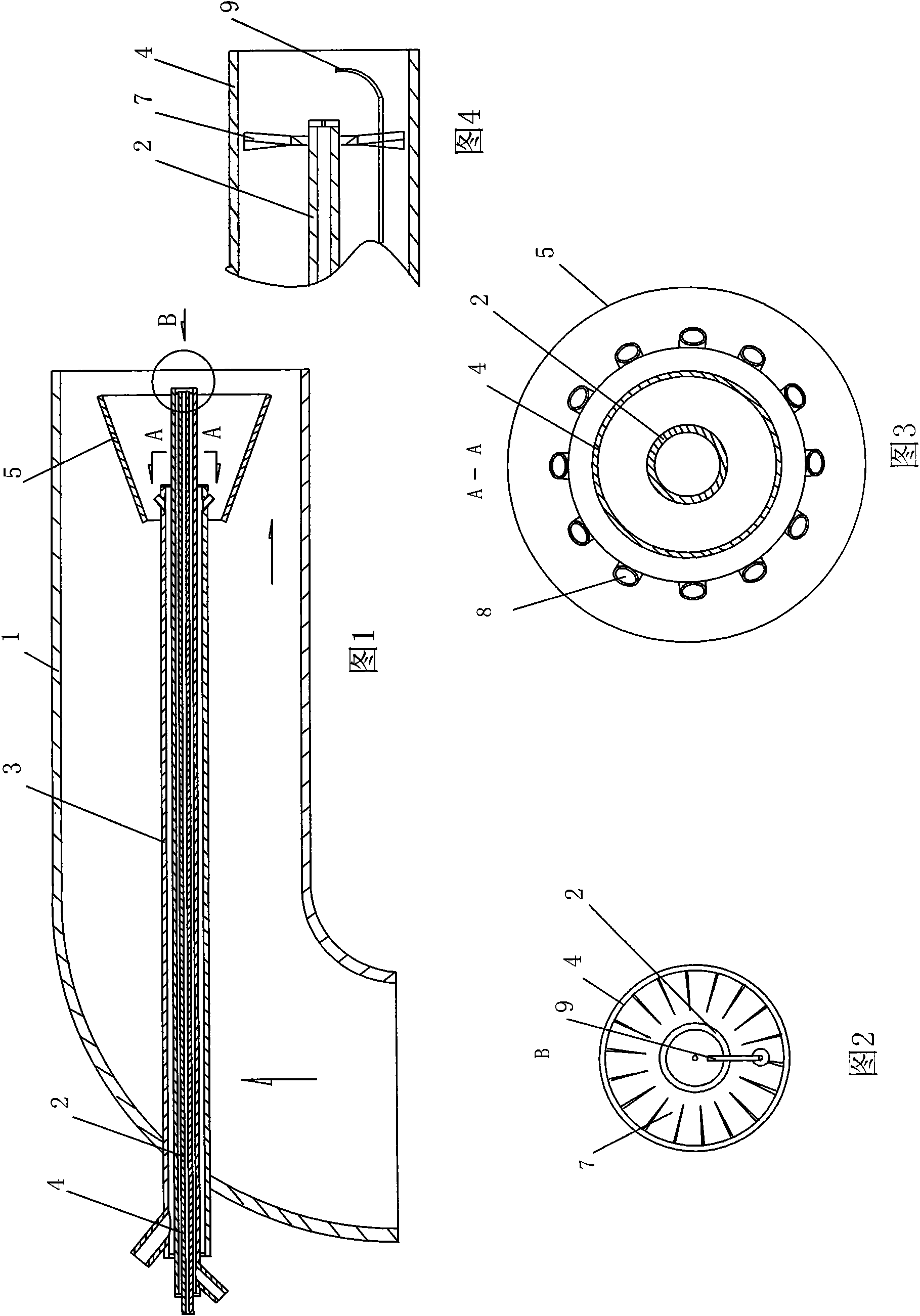 Oxygen-enriched tiny-oil ignition combustion-stabilizing device