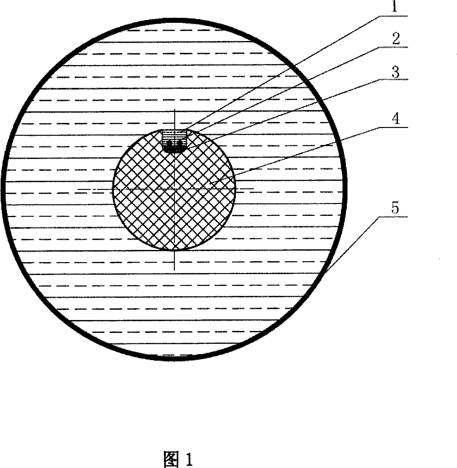 High pressure resistant insulation supporting post containing tightly packaged fiber as well as manufacture and application thereof