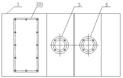 Shell-and-plate heat exchanger with asymmetric structure and manufacturing method thereof