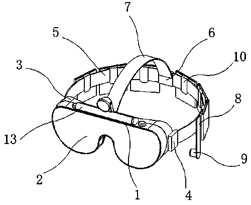Observation patch with multiple eye shield structures for laser welding detection tool