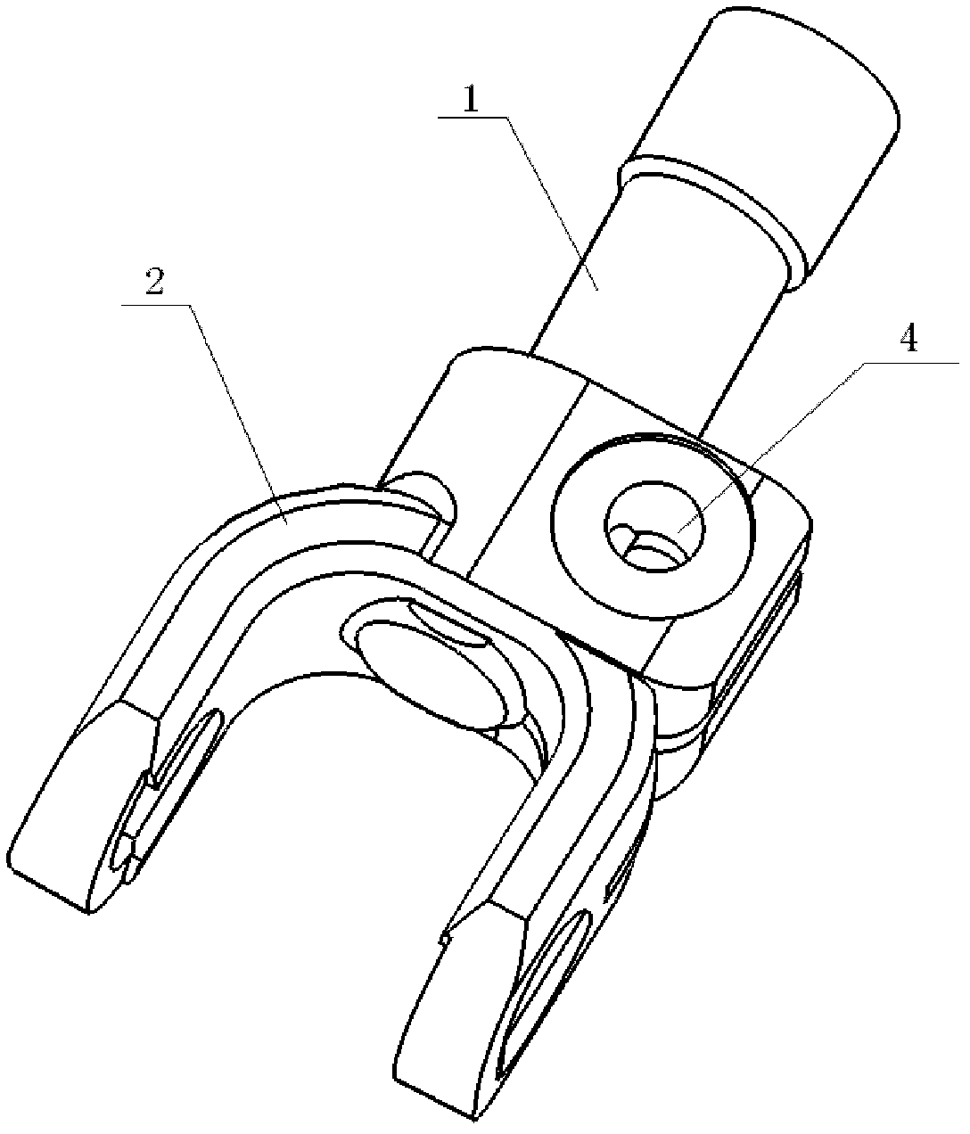 Connection structure of automobile steering system