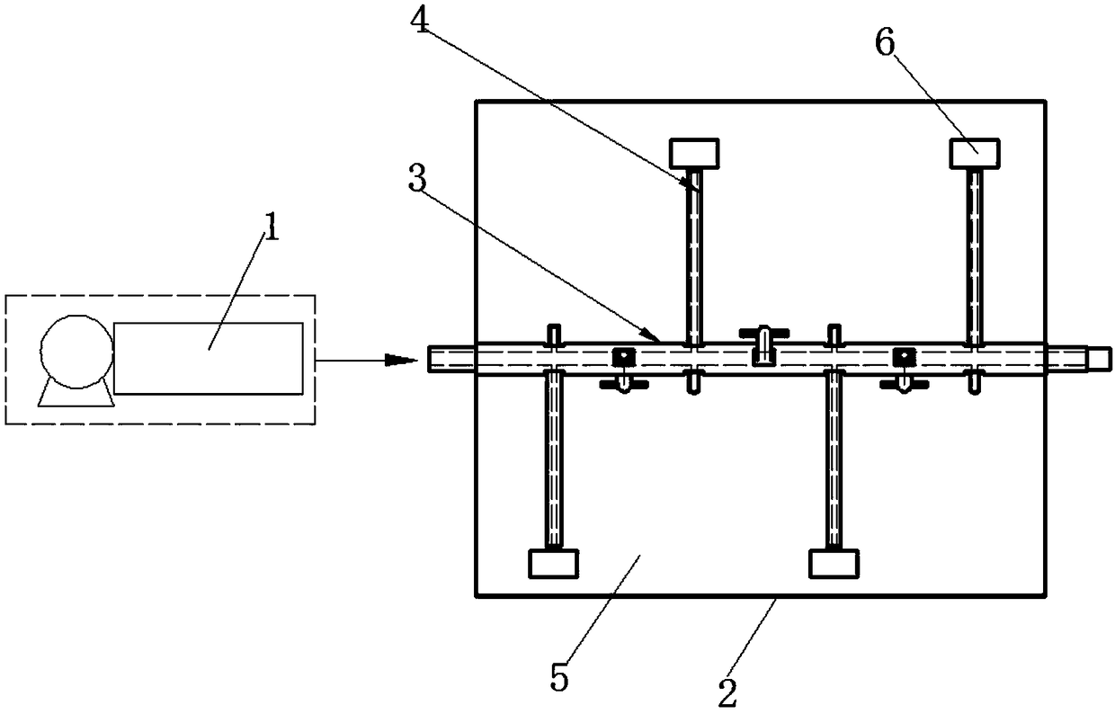 Stirring device for organic waste treatment