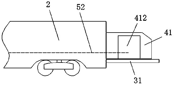 Structure for controlling front and rear connection of train during running and working method thereof