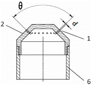 A porous gas jet burner