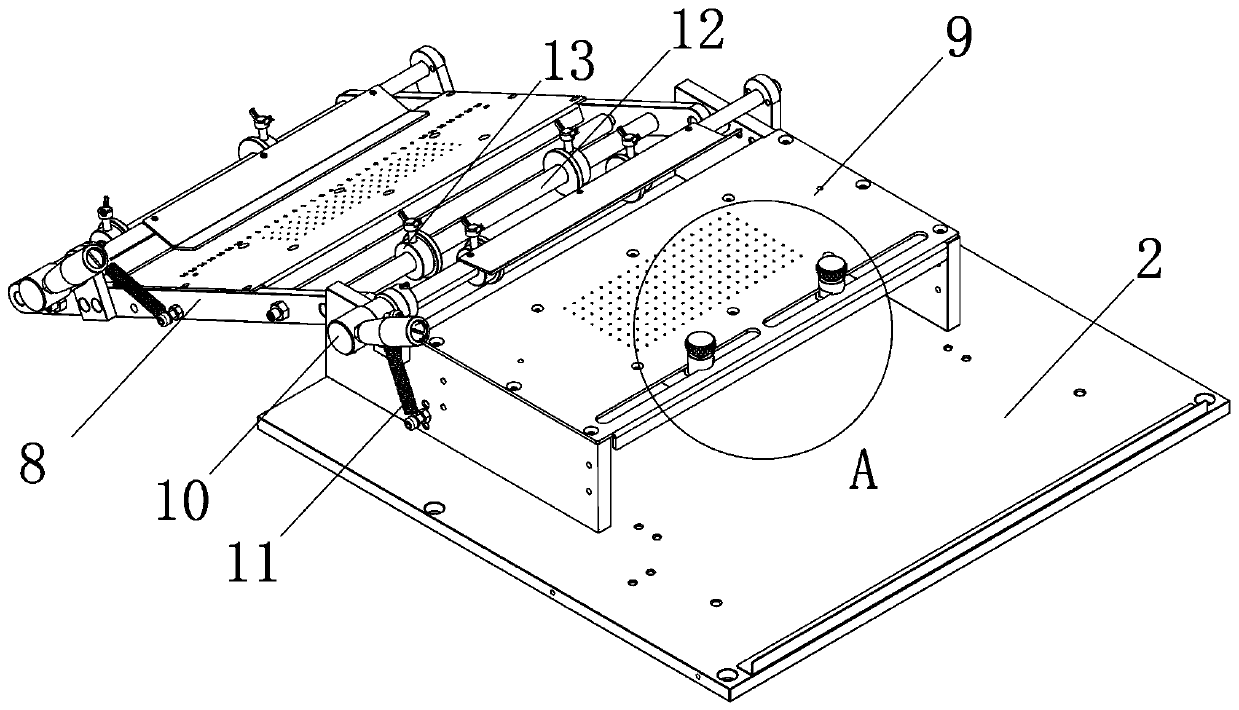 A splitting and trimming device for aviation equipment panels and its working method