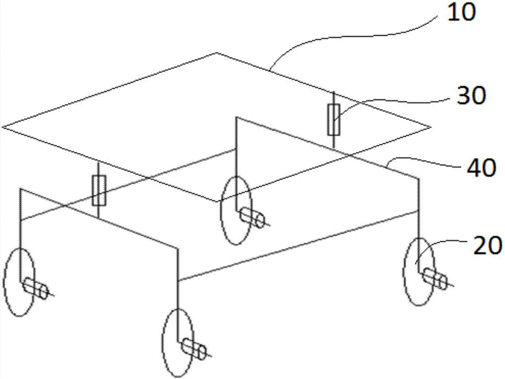 Wheel type moving structure and wheel type robot containing it
