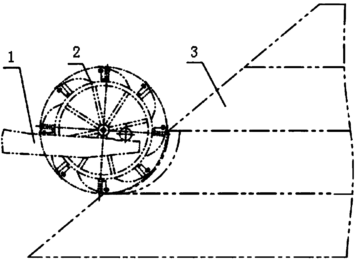 Bucket-wheel material retaining device of bucket-wheel material stacking and fetching machine