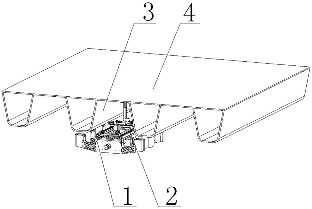 An orthotropic steel bridge deck fatigue crack detection equipment and its use method