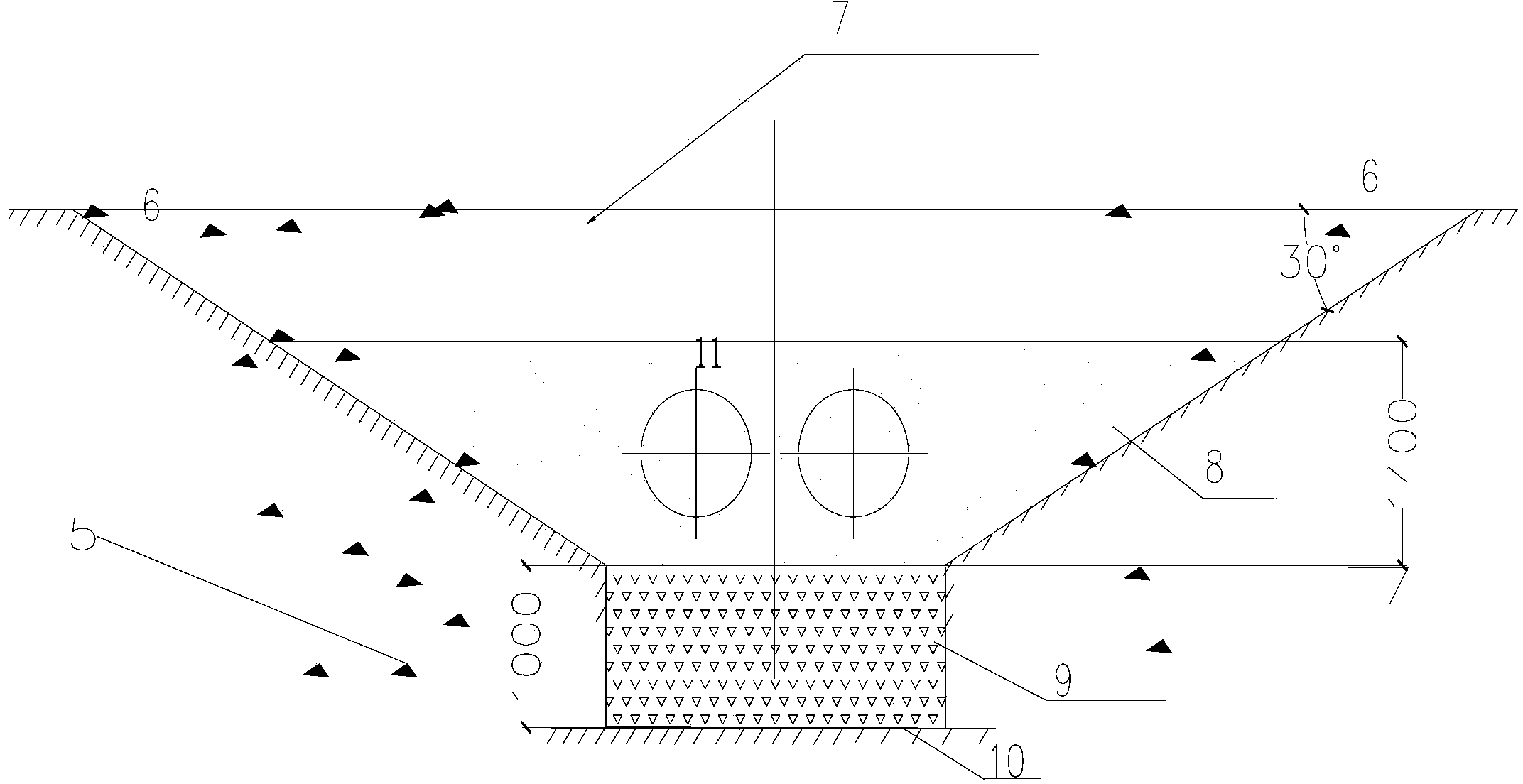 Method for constructing directly-buried heat-preservation pipeline passing by marshland section