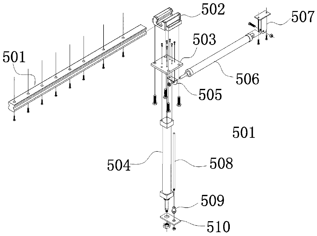 Composite back sheet conveying and crack arrest layer positioning pressing and bonding device for cladding machine