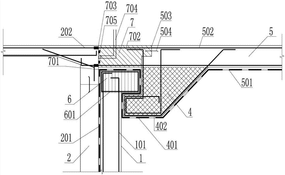 Anti-floating waterproof structure of underground building and construction method