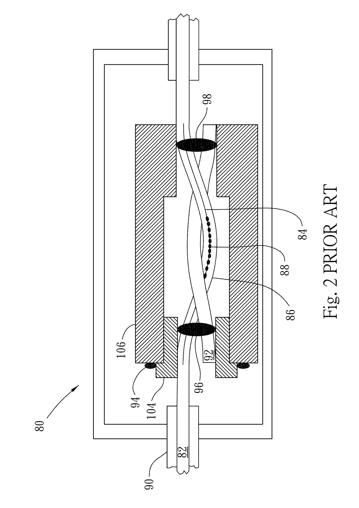 Temperature compensated fiber bragg's grating filter