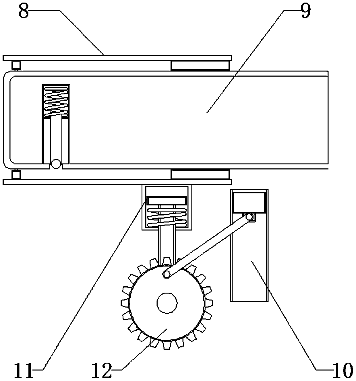 Automatic intelligent locking device utilizing external force during door closing