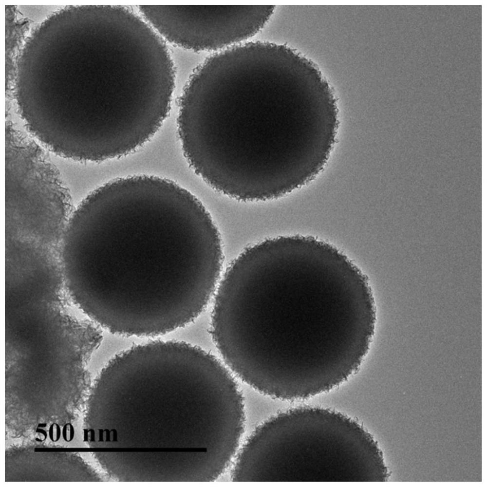 A kind of preparation method of molybdenum oxide/molybdenum disulfide core-shell microsphere