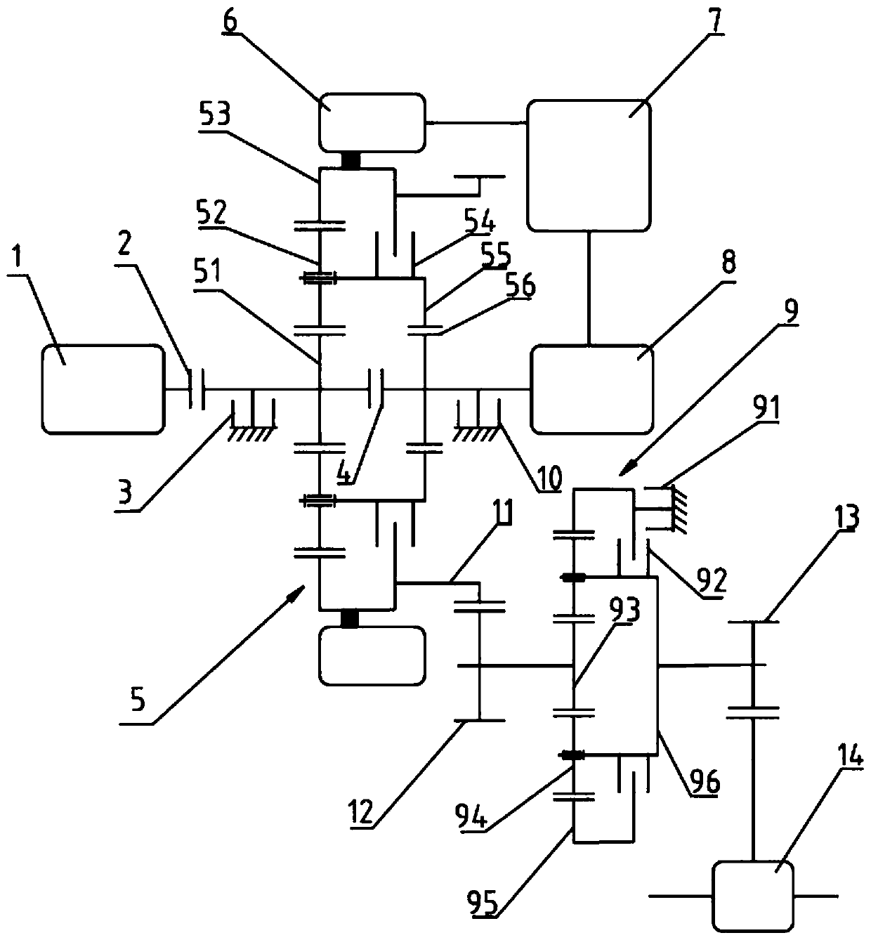 A power coupler and its operation mode for hybrid electric vehicle