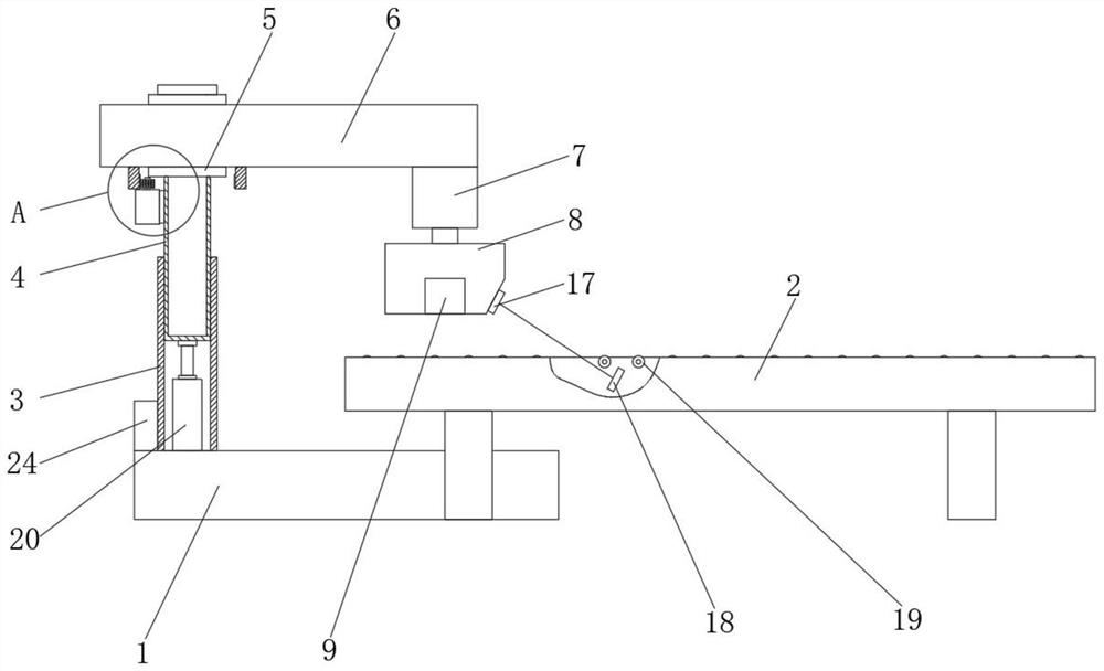 Functional film position adjusting mechanism and adjusting method