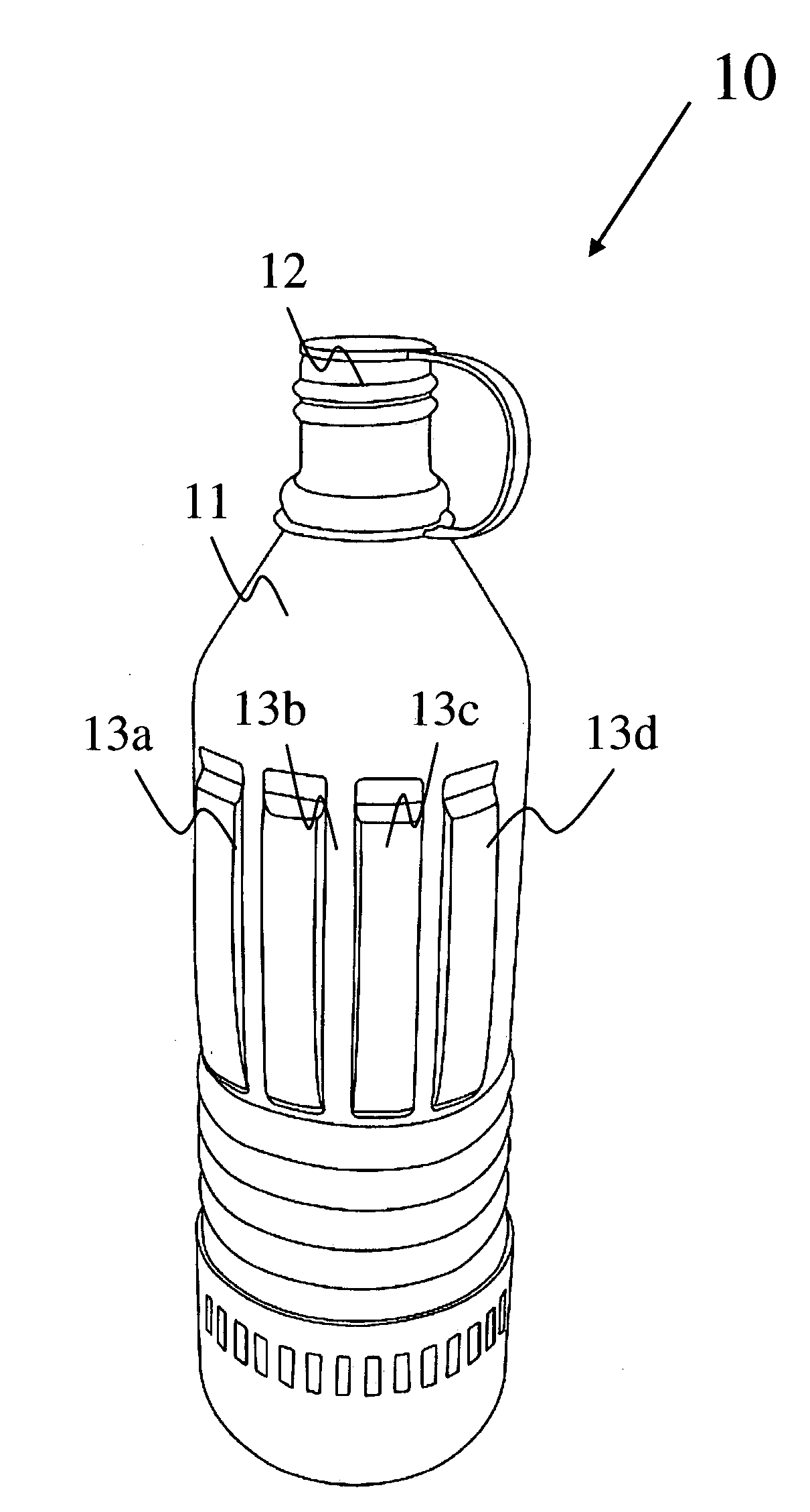 Refreshment system having peel away nutrient and supplement packages