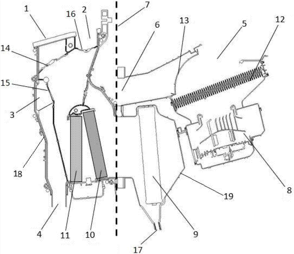 Split air conditioner for electric vehicle