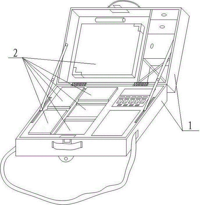 Multiple-master-with-multiple-slave Bluetooth communication method for portable health examination box